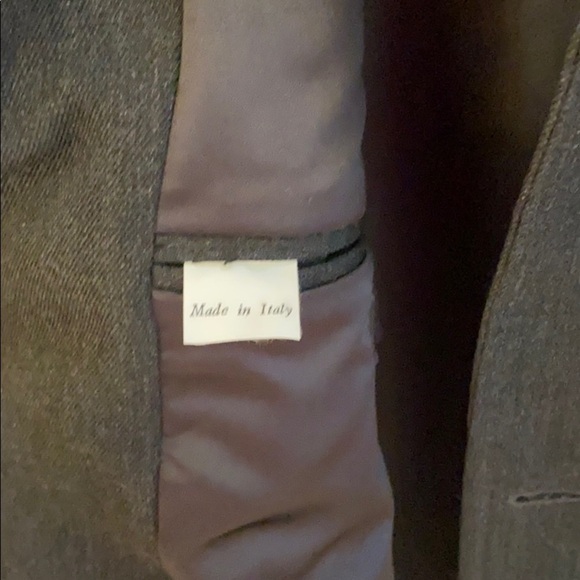 Charcoal Italian made 4 button pea coat. - Picture 2 of 4